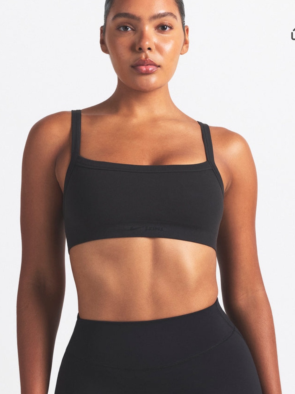 NikeSKIMS NWT Vintage Seamless Cami Bra - Obsidian